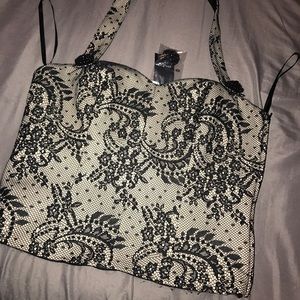 Bebe corset halter bustier